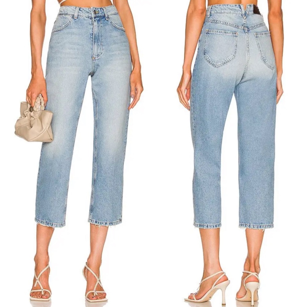 SPRWMN Victoria Cropped Straight Leg Jeans Size 30